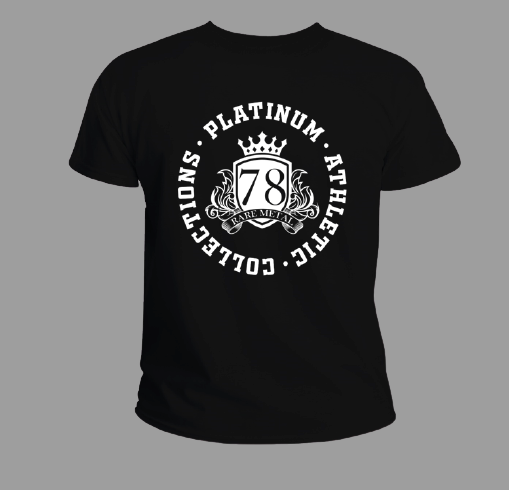 Black Platinum T-Shirt With Freshman Logo