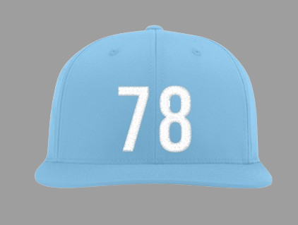 Blue Platinum Athletic 78 Hat