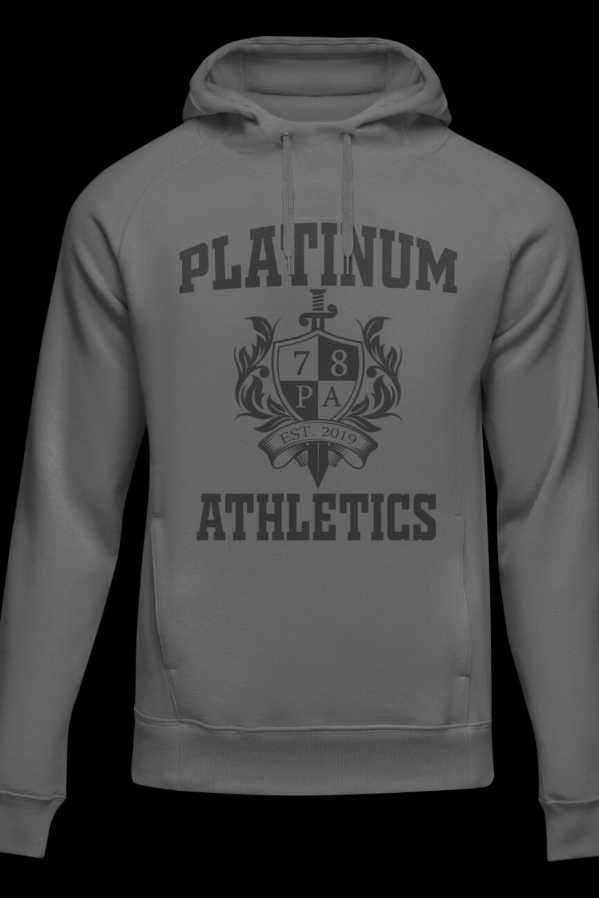 Grey Platinum College Hoodie With Sophomore Logo