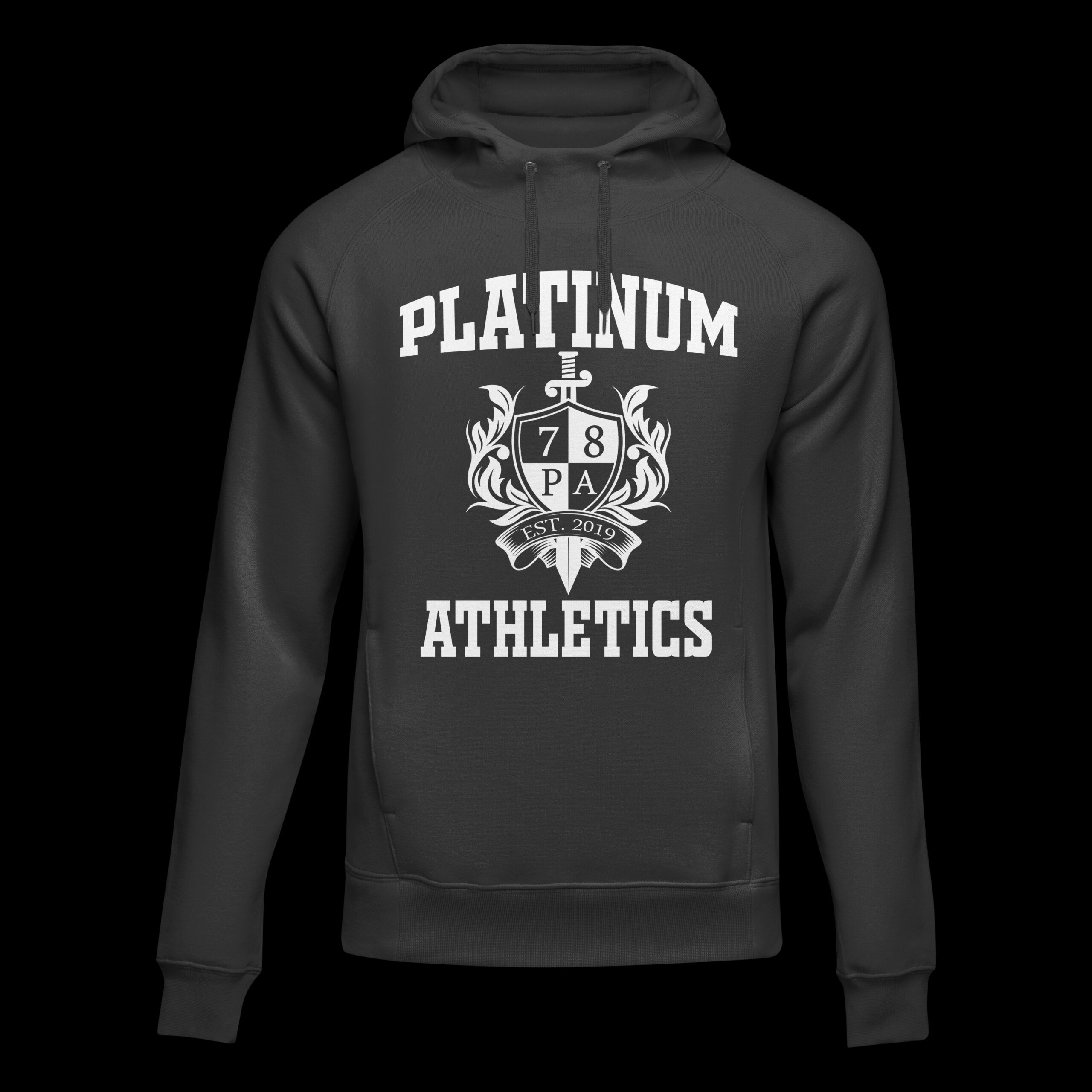 Black Platinum College Hoodie With Sophomore Logo