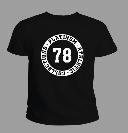 Black Platinum T-Shirt With Variant Academy Crest