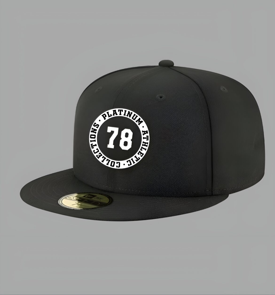 Black Platinum Athletic Hat With Academy Logo