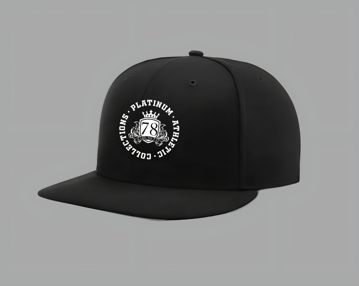 Black Platinum Athletic College Hat