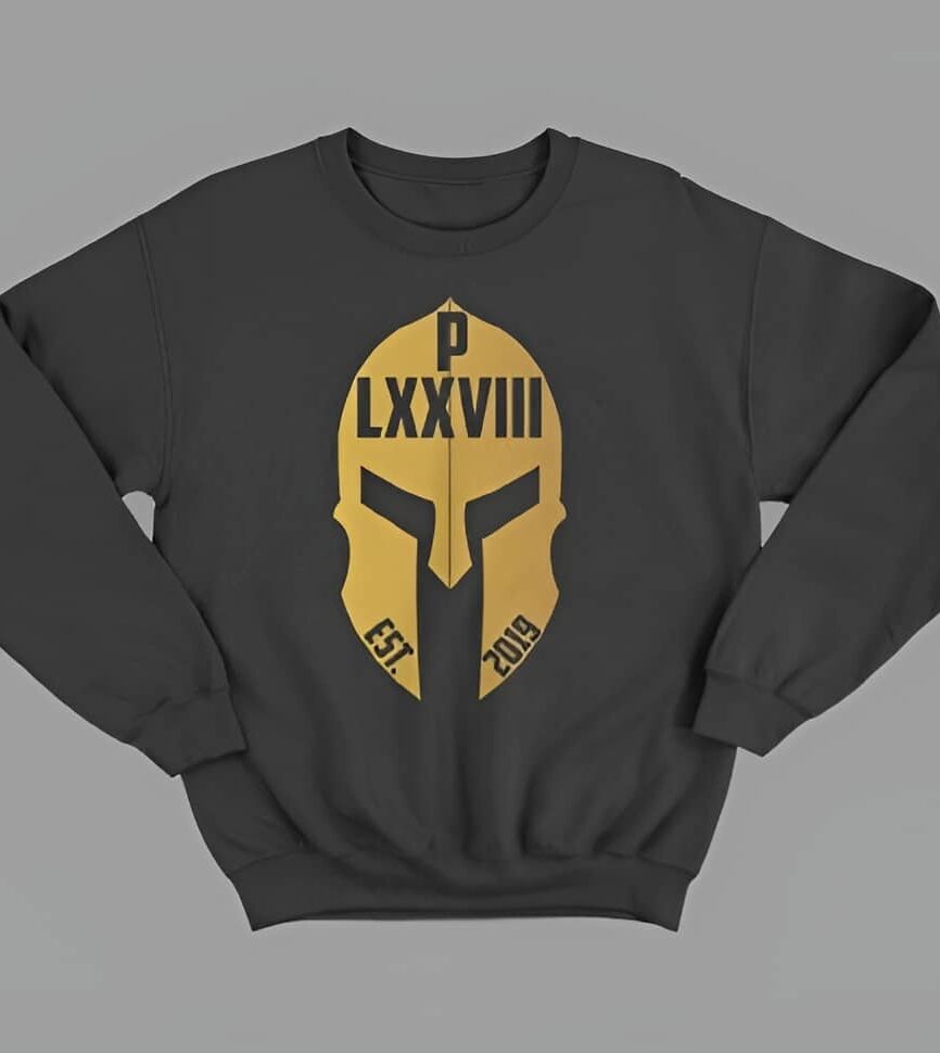 Black Platinum Sweatshirt With Metal Head