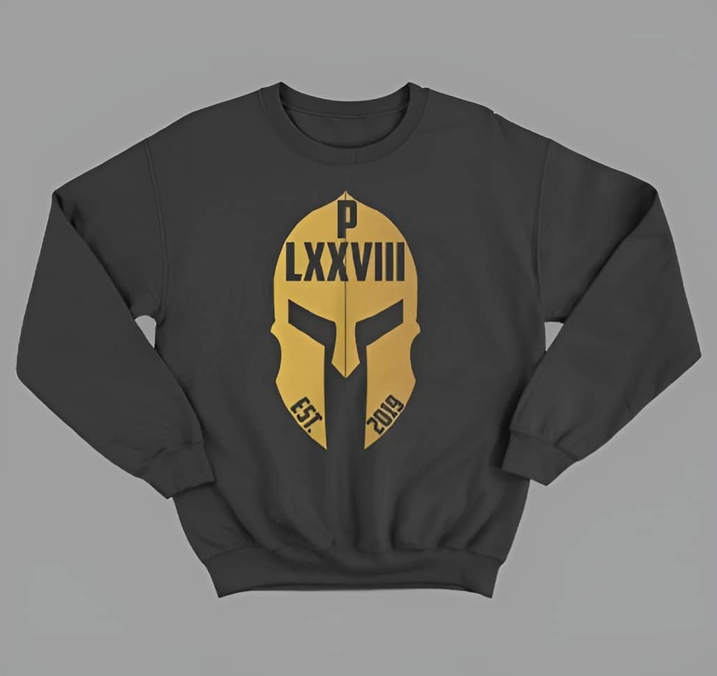 Black Platinum Sweatshirt With Metal Head