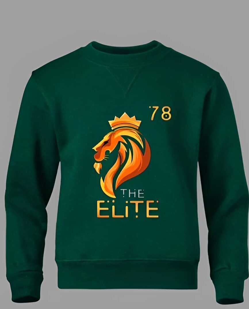 Green Platinum Sweatshirt With Elite 78 Stallion Crest