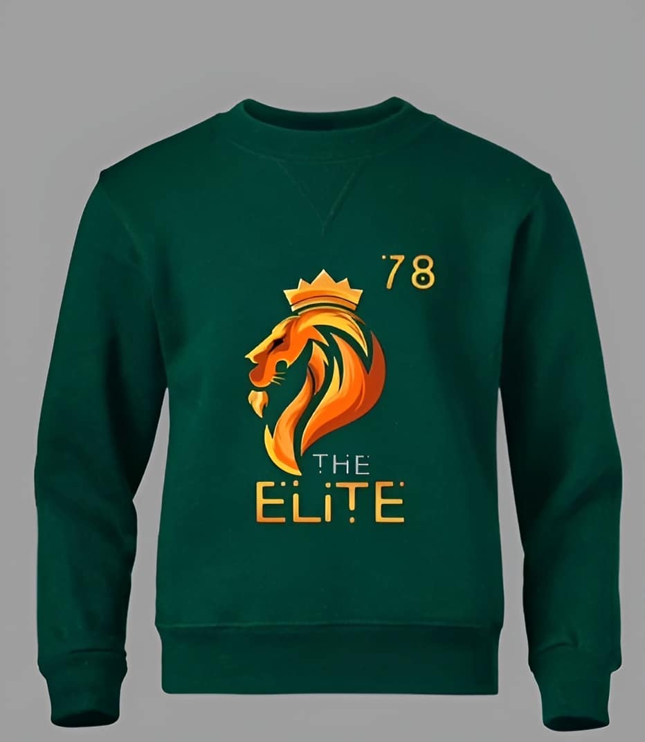 Green Platinum Sweatshirt With Elite 78 Stallion Crest