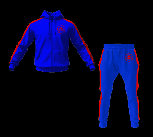 Blue Platinum College Tracksuit With Freshman Logo