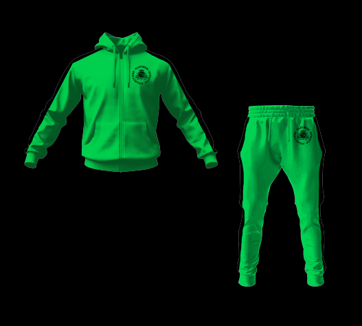 Green Platinum College Tracksuit With Freshman Logo