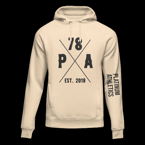 Almond Brown Platinum Hoodie With 78 Cross Logo
