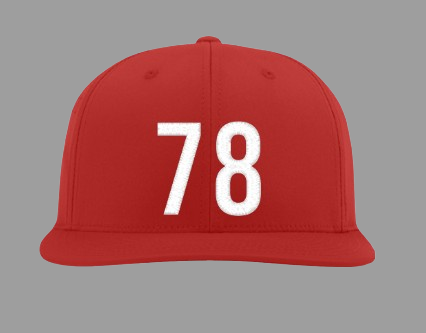Red Platinum Athletic 78 Hat