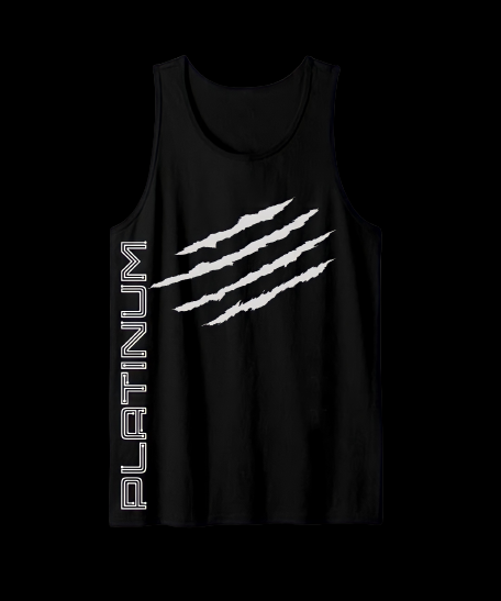 Black Platinum Tank Top With Signature Mark