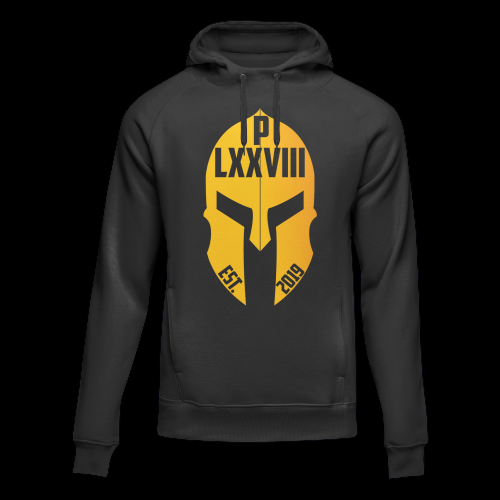 Black Platinum Hoodie With Metal Face And Signature Mark Lxxviii