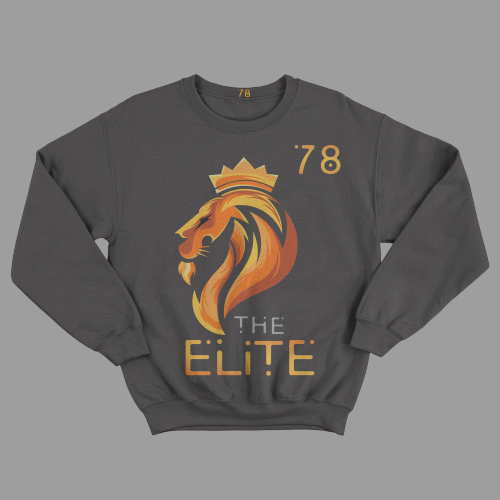 Grey Platinum Sweatshirt With Elite 78 Stallion Crest