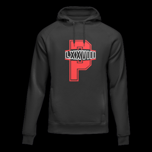 Black Platinum Hoodie With Red Cut Through P-Lxxviii Mark