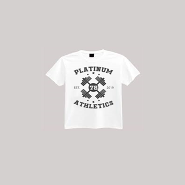 Athletic T-Shirt With Double Dumbbell Logo