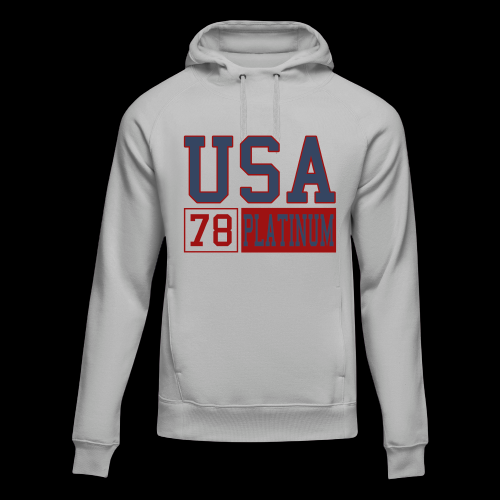 Grey Platinum Hoodie With P78-Usa Mark